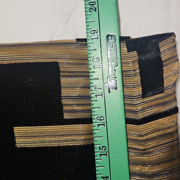 NWT Donna Karan Velvet Burnout Sheath Dress: Black & Gold: Size- 10 - Picture 10 of 16